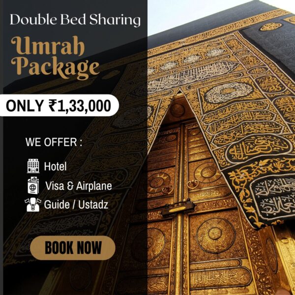 Umrah Package from Kolkata (15 Days) Double Bed Sharing